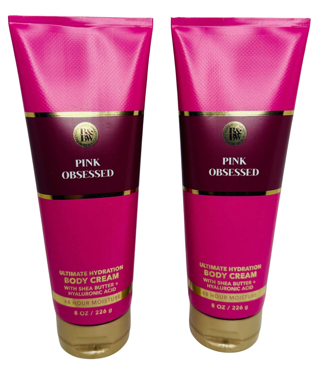 Bath & Body Works Pink Obsessed Ultimate Hydration Cream jar for soft, replenished skin.