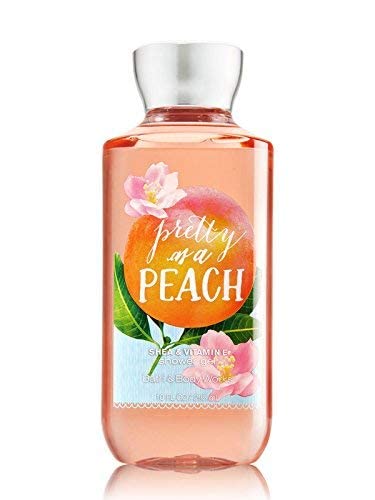 Bath & Body Works Pretty as a Peach 10oz shower gel bottle with peach fragrance and nourishing feel.