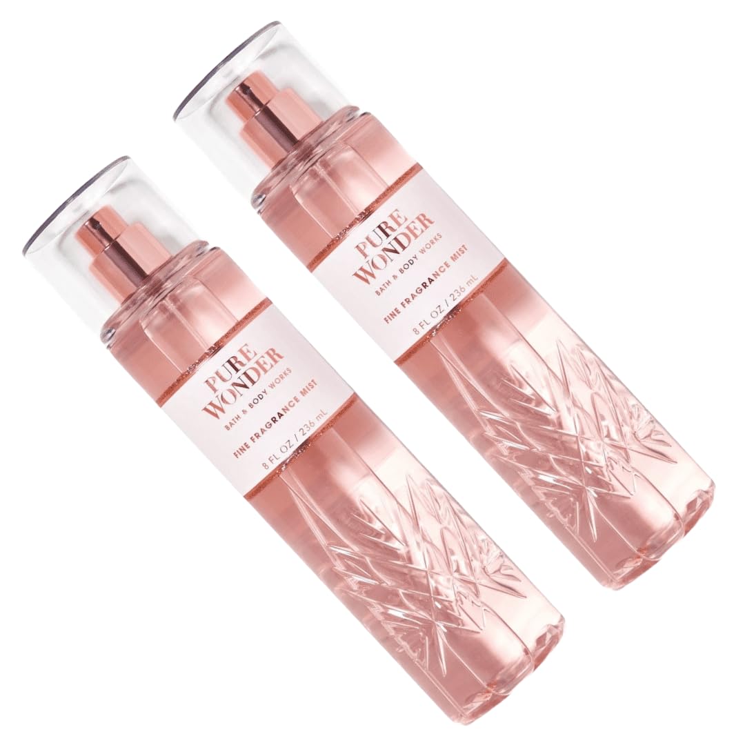 Bath & Body Works Pure Wonder 8oz bottle, convenient for travel and touch-ups.