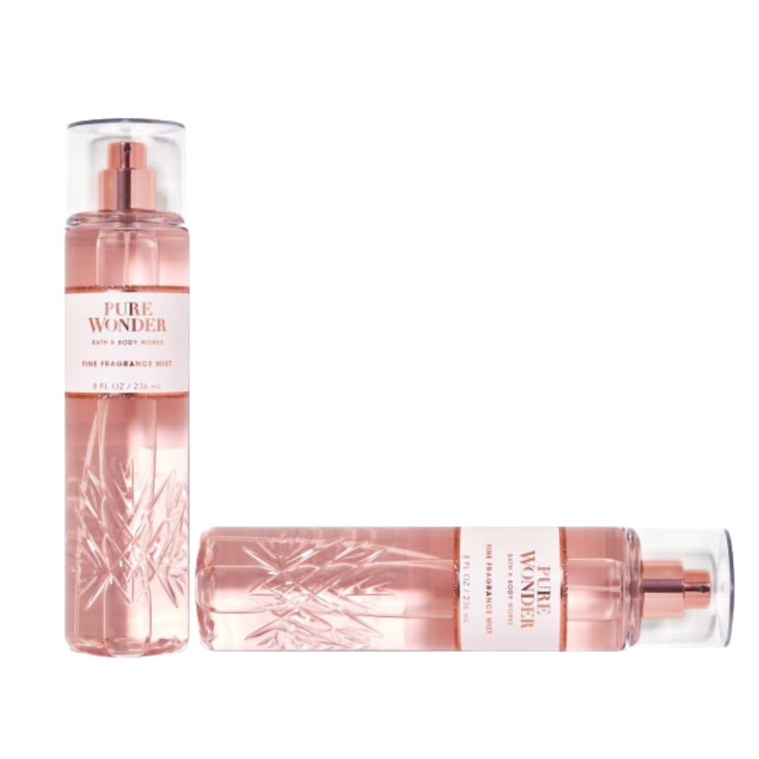 Bath & Body Works Pure Wonder notes iced rose, jasmine, and amber.