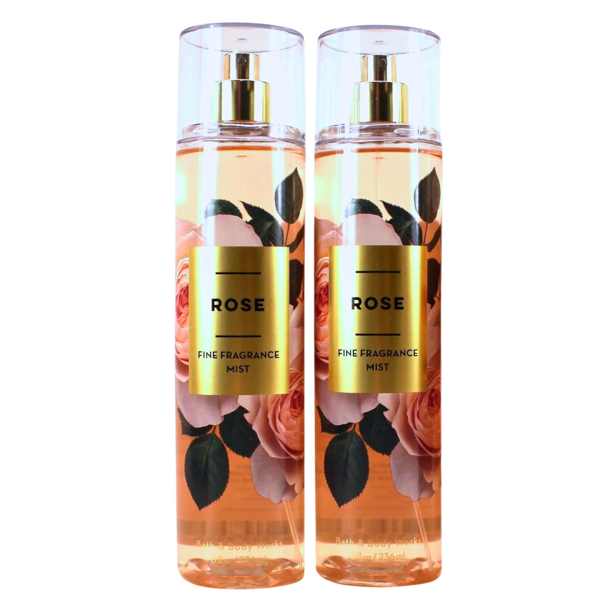 Bath & Body Works Rose Fine Fragrance Mist two bottles for a lasting floral scent