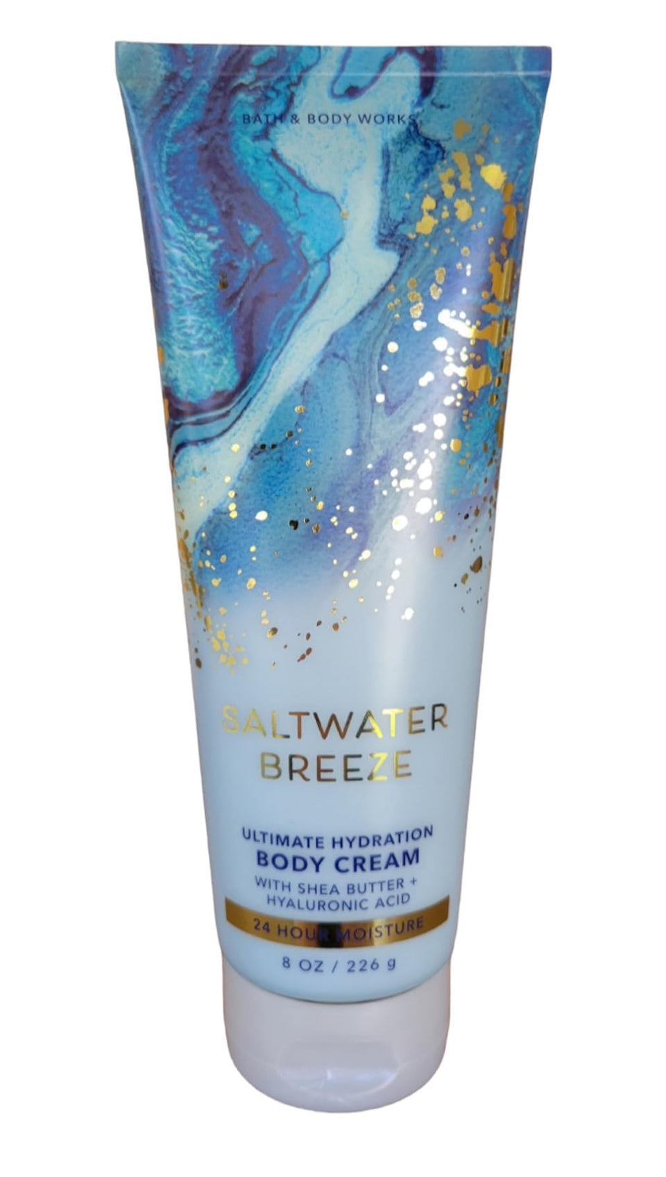 Bath and Body Works Saltwater Breeze body cream jar with hydrating formula for soft nourished skin