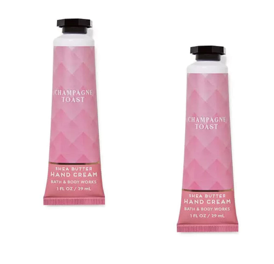 Bath & Body Works Shea Butter Hand Cream travel size Champagne Toast moisturizes hands