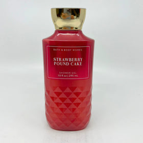 Bath and Body Works Strawberry Pound Cake duo packaging shown, ideal for gifting