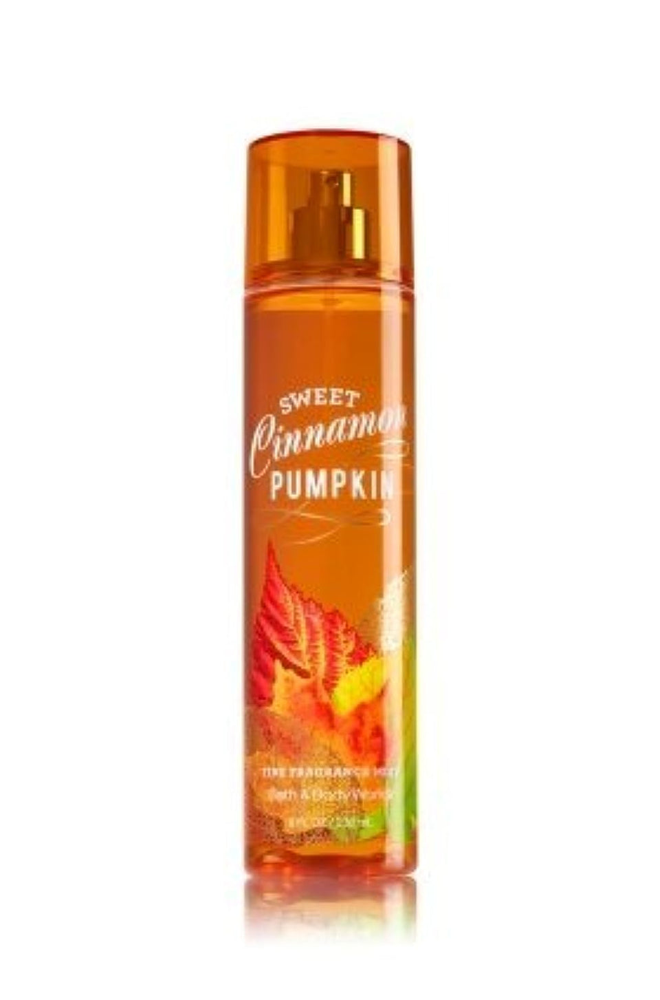 Bath and Body Works Sweet Cinnamon Pumpkin fragrance mist spray for daily refreshing aroma.