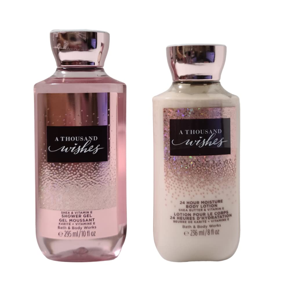  Bath & Body Works Thousand Wishes gift set bottle and packaging for daily pampering.