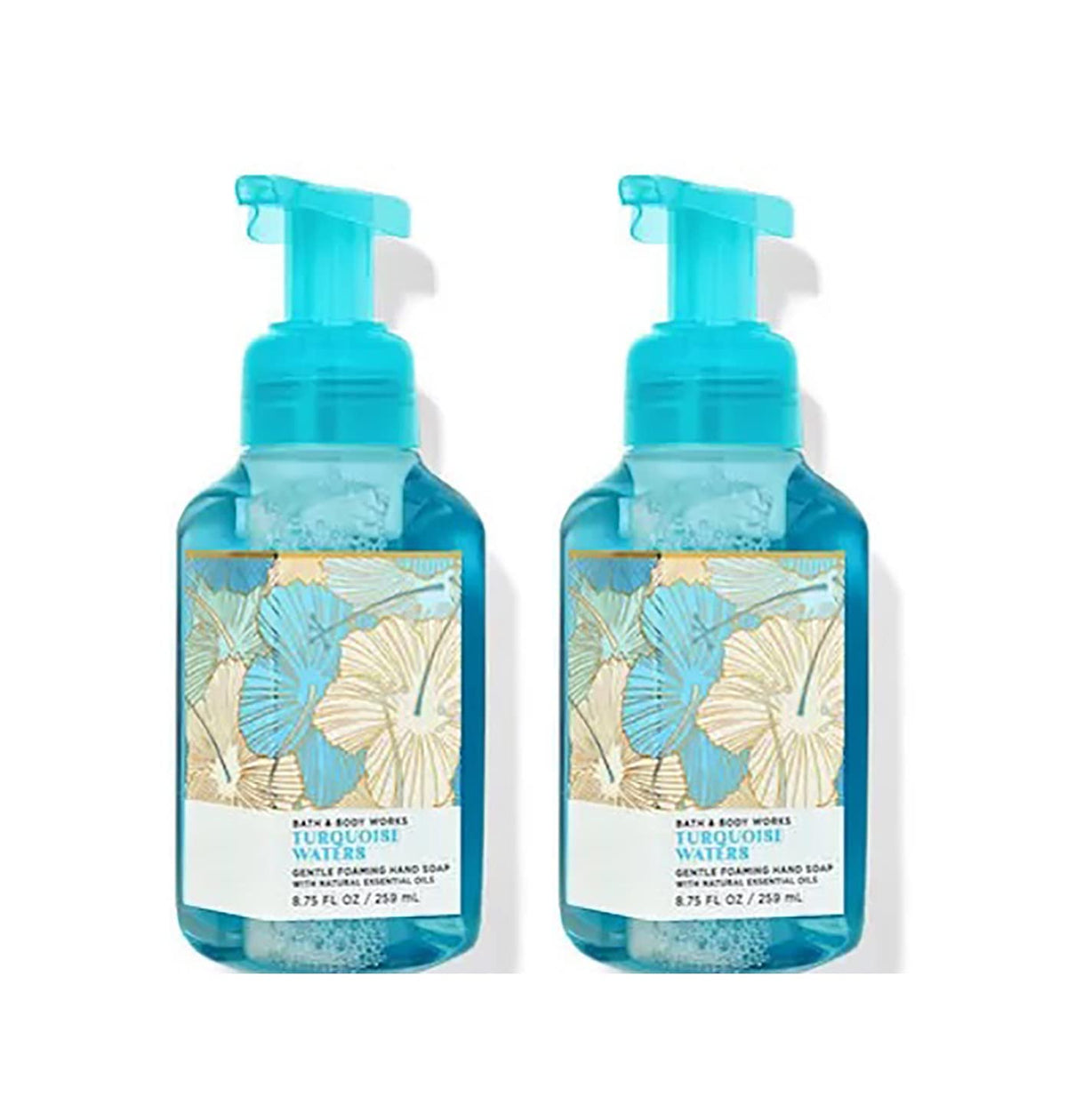 Bath & Body Works Turquoise Waters foaming hand soap dual-pack, refreshing scent for daily hand care