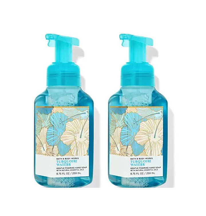 Bath & Body Works Turquoise Waters foaming hand soap dual-pack, refreshing scent for daily hand care
