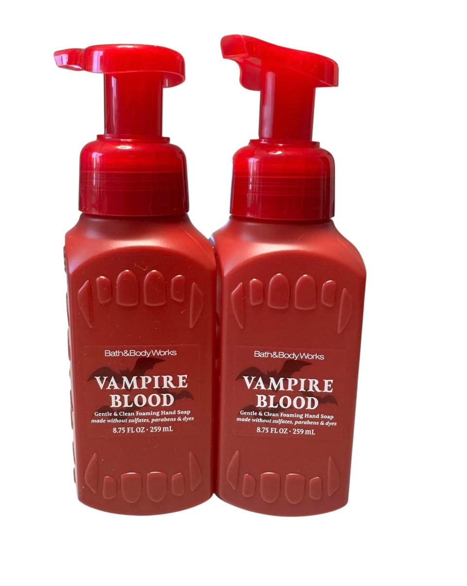 Bath & Body Works Vampire Blood foaming hand soap 2-pack for gentle cleansing and inviting scent.