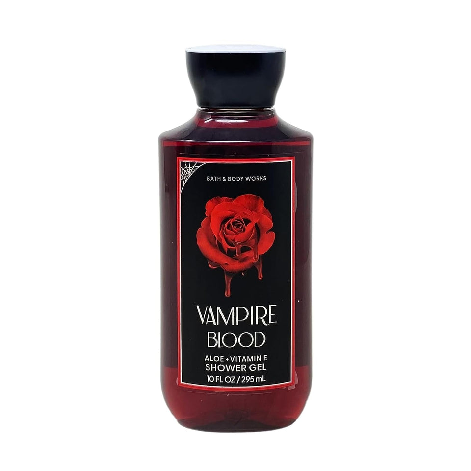 Bath & Body Works Vampire Blood Shower Gel with lush lather for soft, fragranced skin.