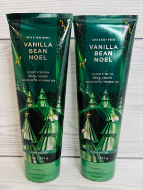 Vanilla Bean Noel Ultimate Hydration cream texture close-up highlighting rich, moisturizing formula.