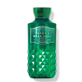 Bath and Body Works Vanilla Bean Noel Shower Gel bottle top with easy grip design