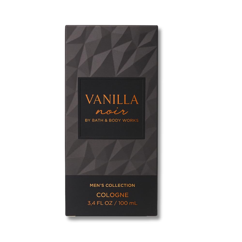Bath & Body Works Vanilla Noir collection shot emphasizes sleek packaging and versatile day-to-night use.