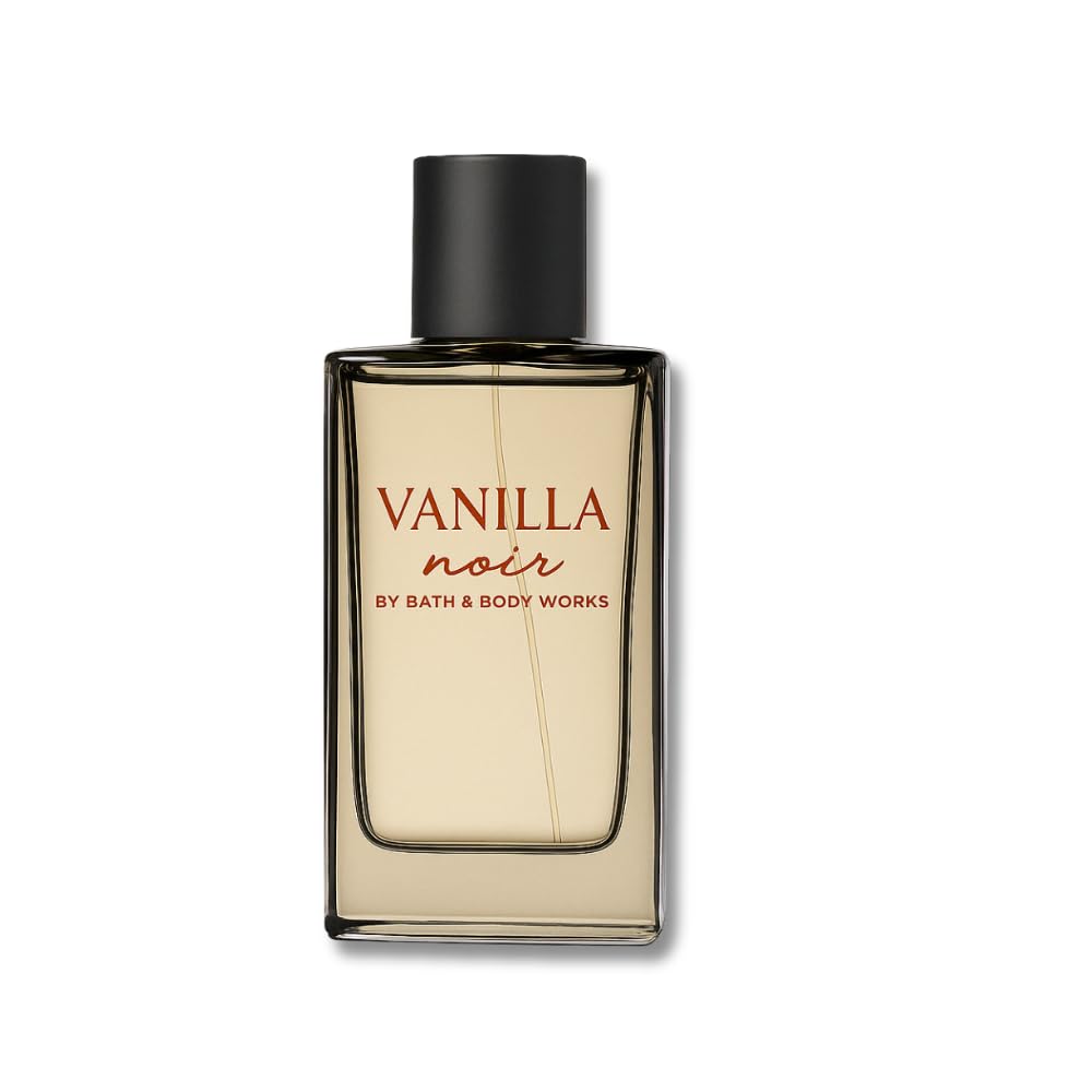 Bath & Body Works Vanilla Noir notes closeup highlights versatile scent for confident evenings.