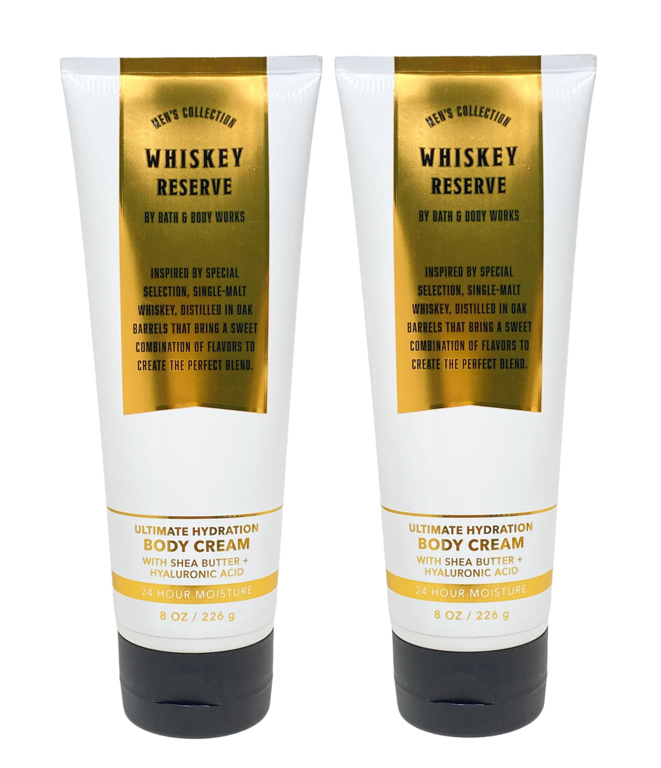 Bath & Body Works Whiskey Reserve cream bottle for daily hydration.