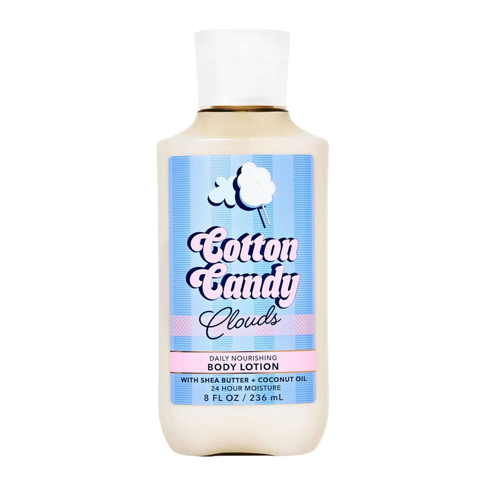 Bath & Body Works Wrapped in Sugar Soft Marshmallow lotion bottle for daily moisture