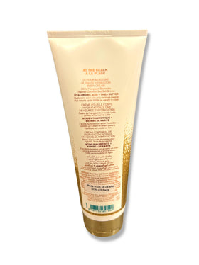 Fragrance note focus: frangipani blossoms, toasted coconut, bergamot waters in Bath & Body Works At The Beach