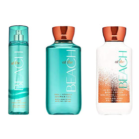 Bath & Body Works At The Beach shower gel bottle with tropical scent for refreshing cleanse