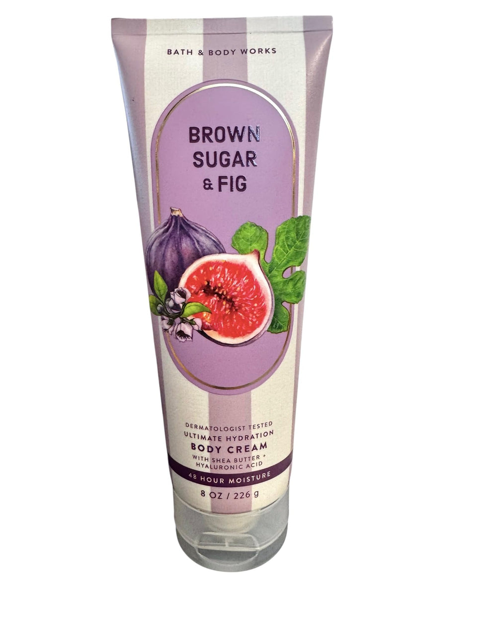 Bath & Body Works Brown Sugar & Fig cream bottle highlights long-lasting moisture