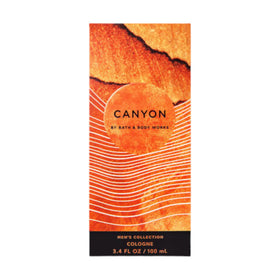 Canyon men’s fragrance spray 3.4 oz bottle, ideal for evening outings and casual adventures