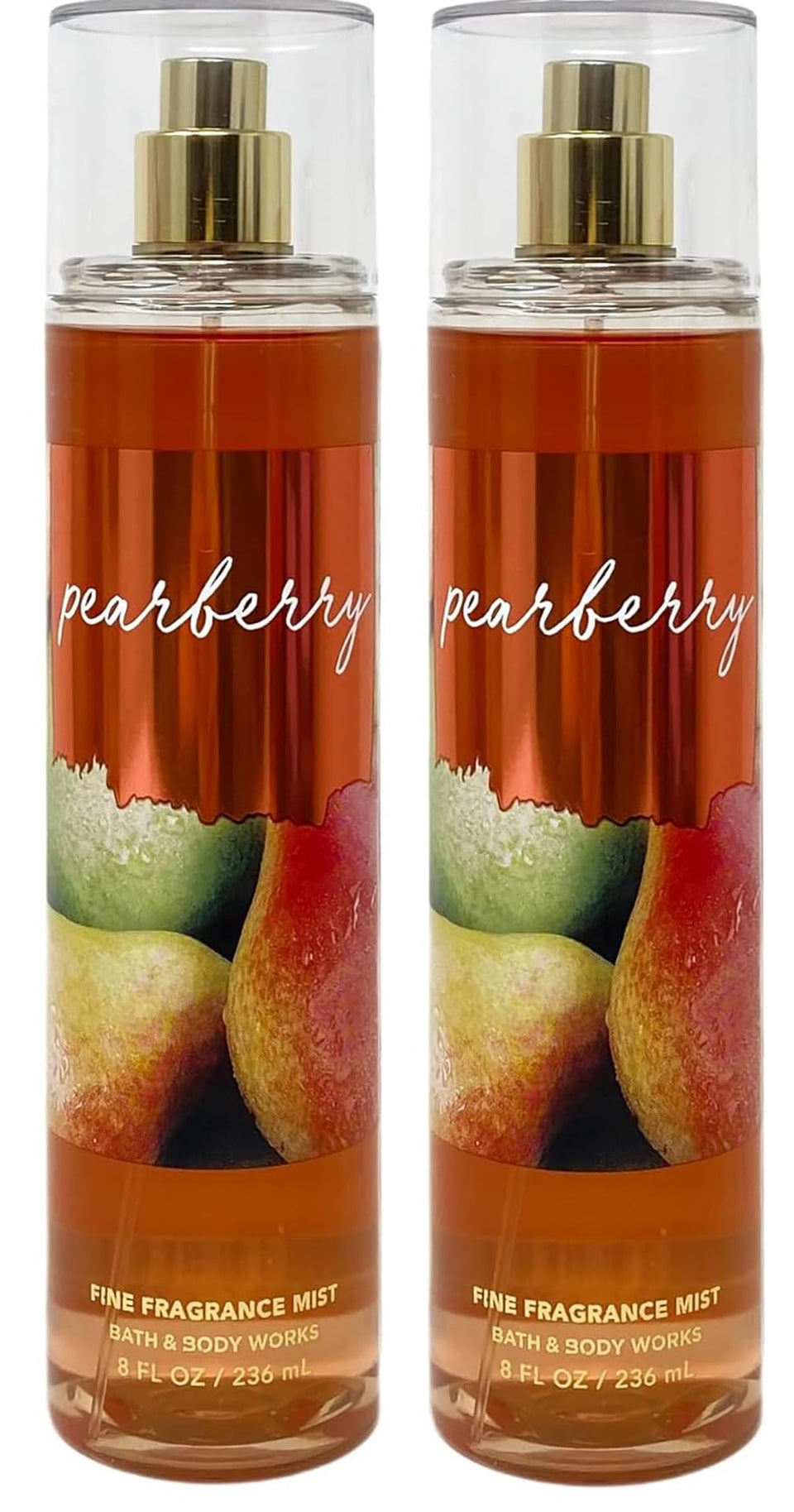 Bath & Body Works Pearberry body mist gift set with two 8 oz bottles for everyday fragrance