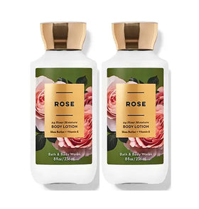 Bath & Body Works Rose Super Smooth Body Lotion bottle with rich hydration for lasting softness.