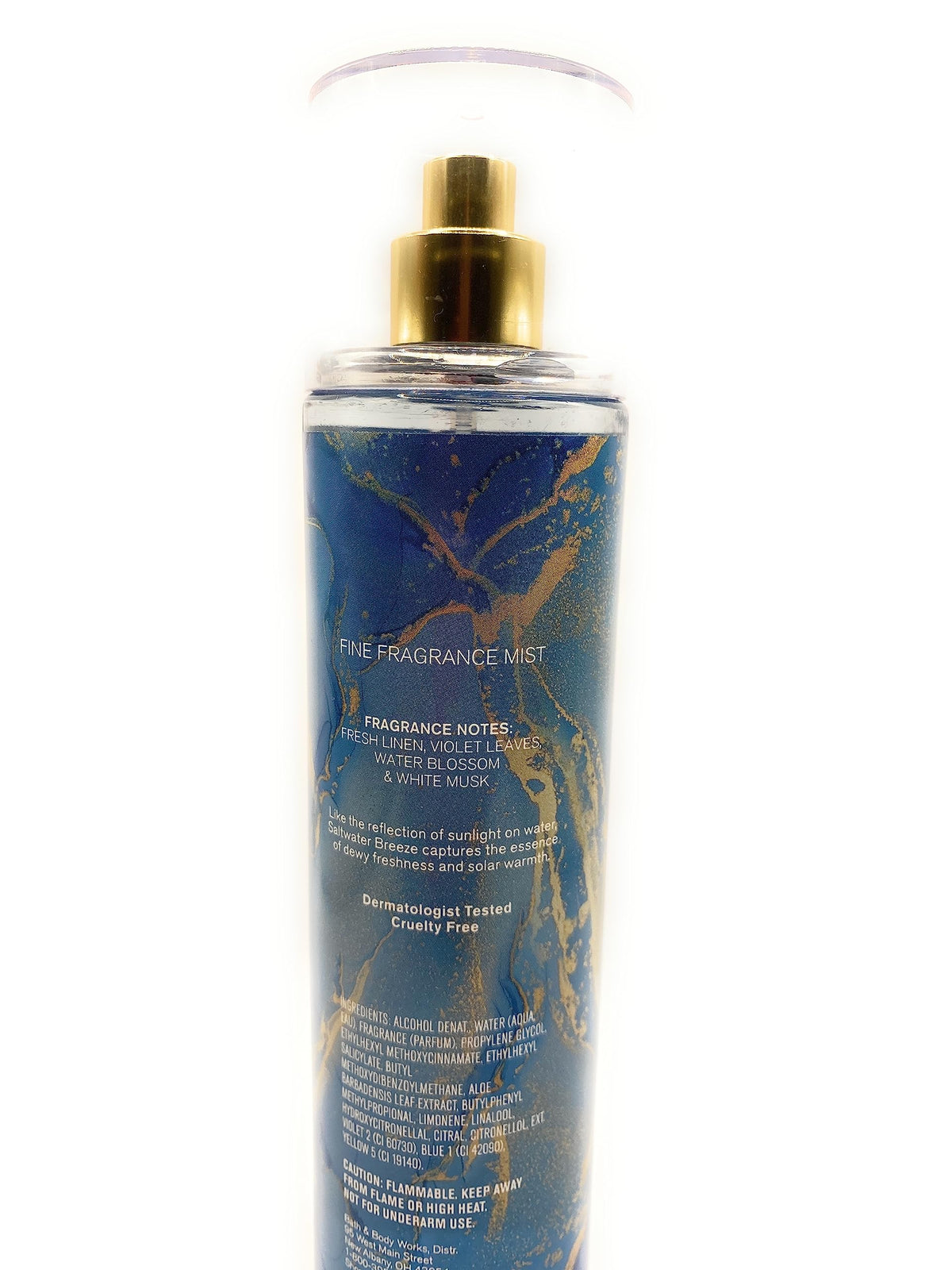 Saltwater Breeze spray bottle in use for a quick refreshing moment