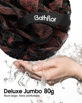 Bathflor long-handle back scrubber reaches hard-to-reach areas with ease.