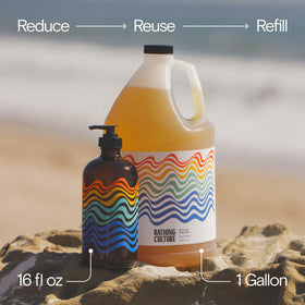 Bathing Culture Break Water foamy shower, gentle cleanse suitable for all skin types.