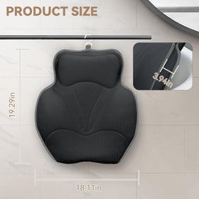 Bathland pillow provides firm head and neck support with an extra-thick cushion.