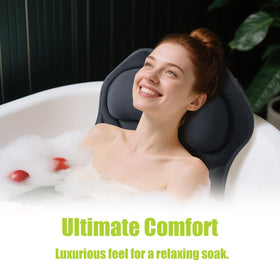 Bathland full body bath pillow with 168 suction cups for secure placement