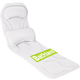 Bathland full body bath pillow provides full-length neck-to-toe support.