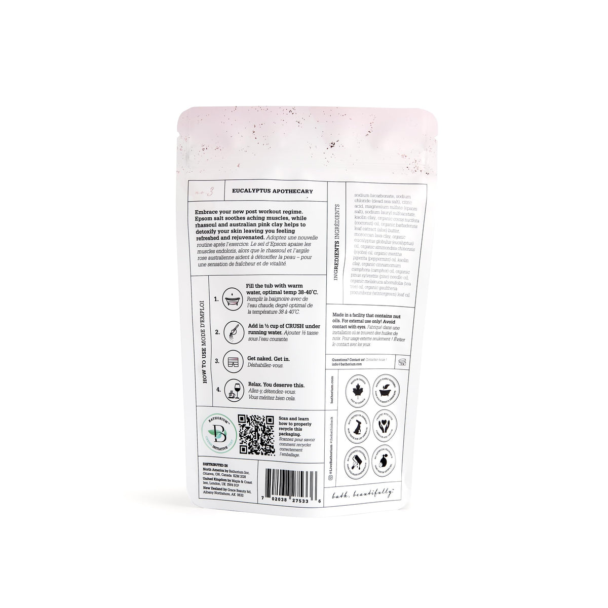Bathorium creamy fizz dissolves for a luxurious soak.