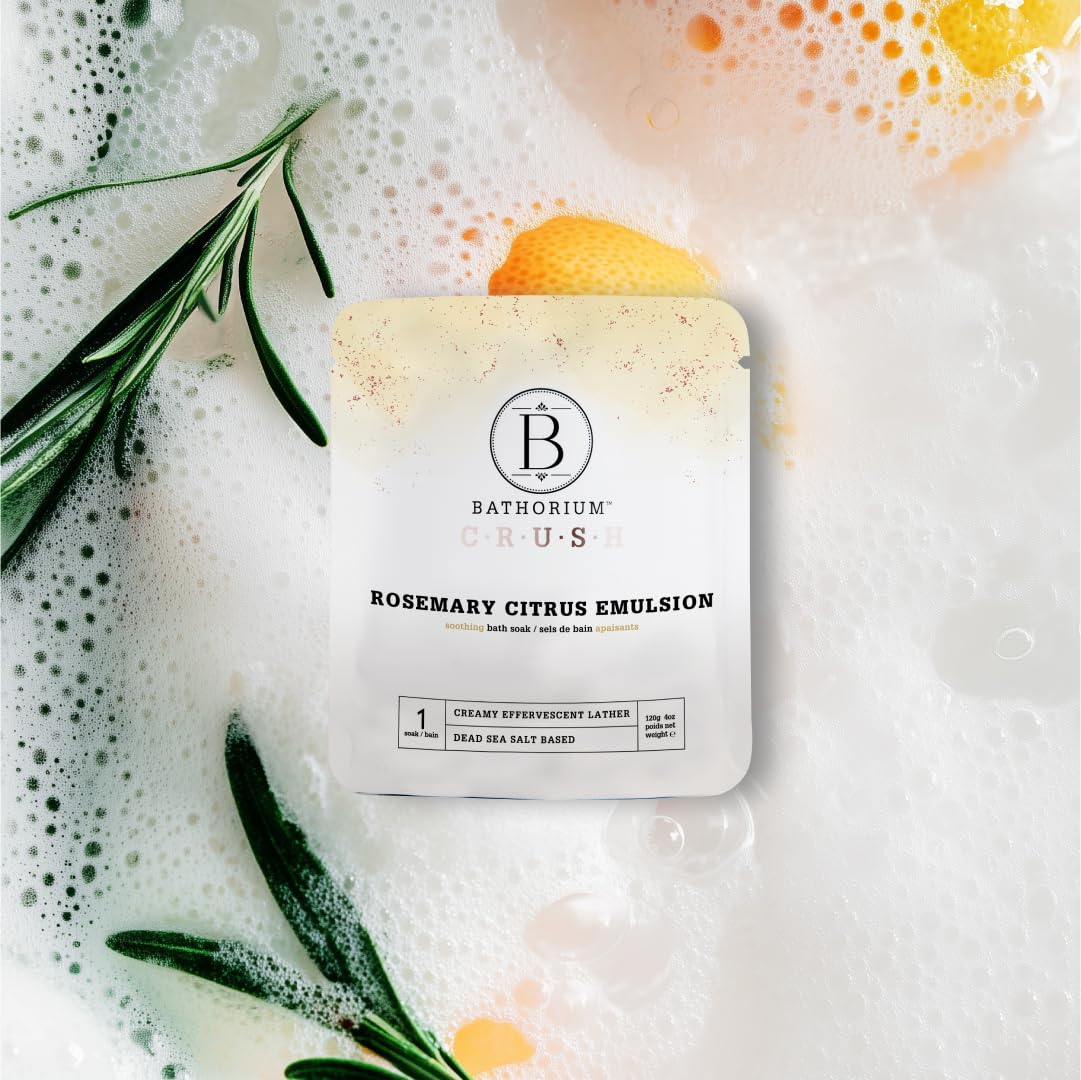 Bathorium Crush 4 oz bag close-up featuring premium botanicals and essential oils.