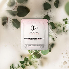 Bathorium Epsom Salt soak close-up emphasizing soothing minerals for relaxation.
