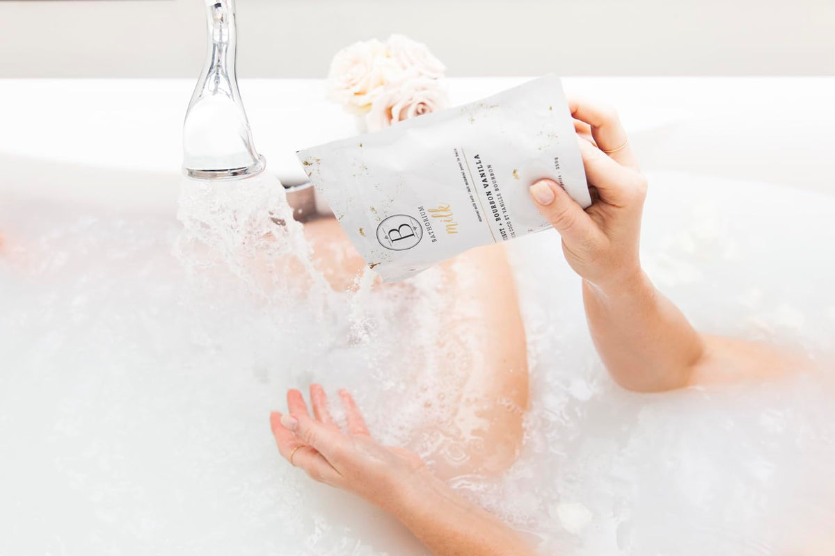 Bathorium Milk Mineral Bath Soak Guerande sea salt close-up showcasing mineral richness for soothing baths.