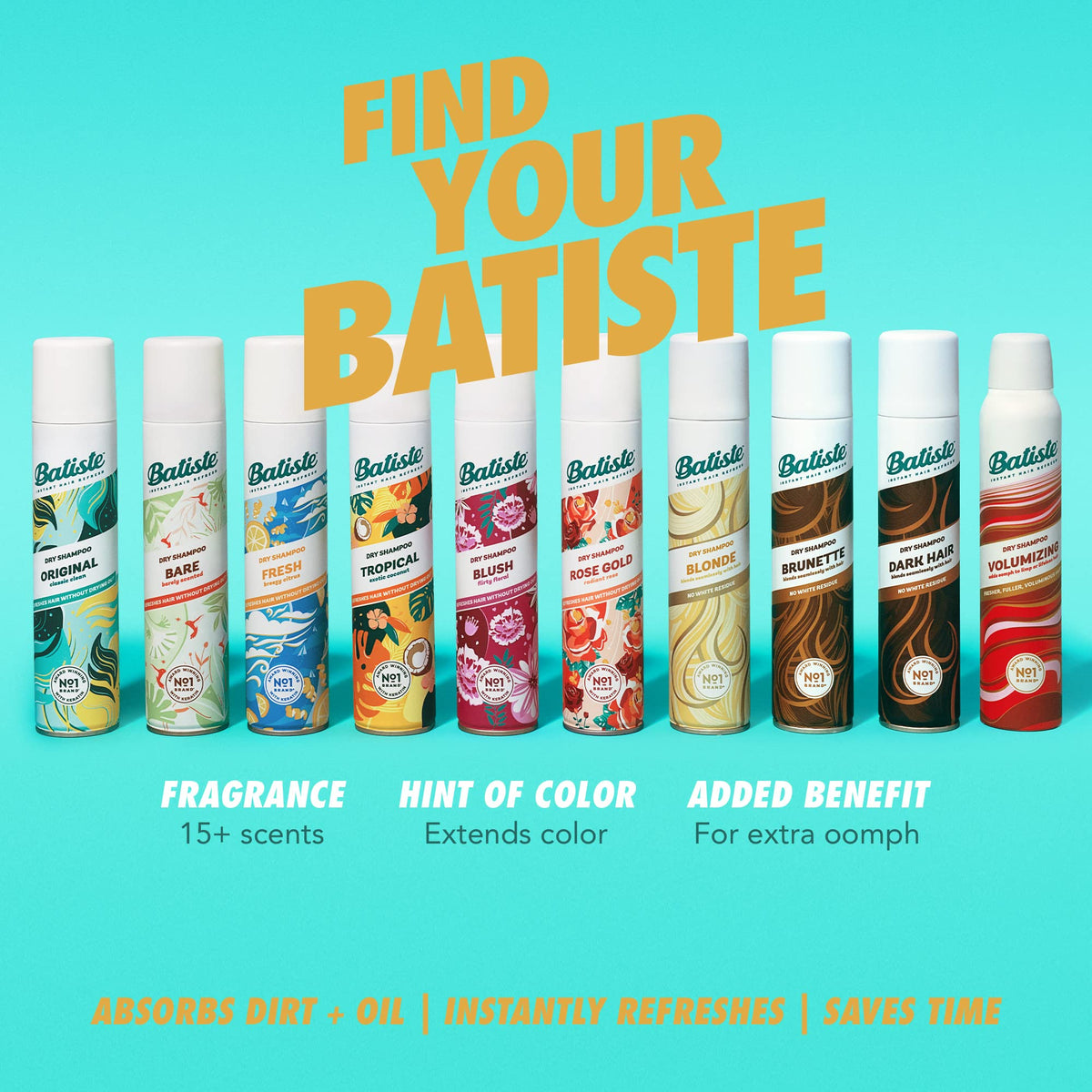 Batiste Dry Shampoo Blonde before and after look with blended color