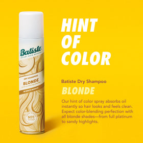 Batiste Dry Shampoo Blonde adds volume for a fuller, fresh look