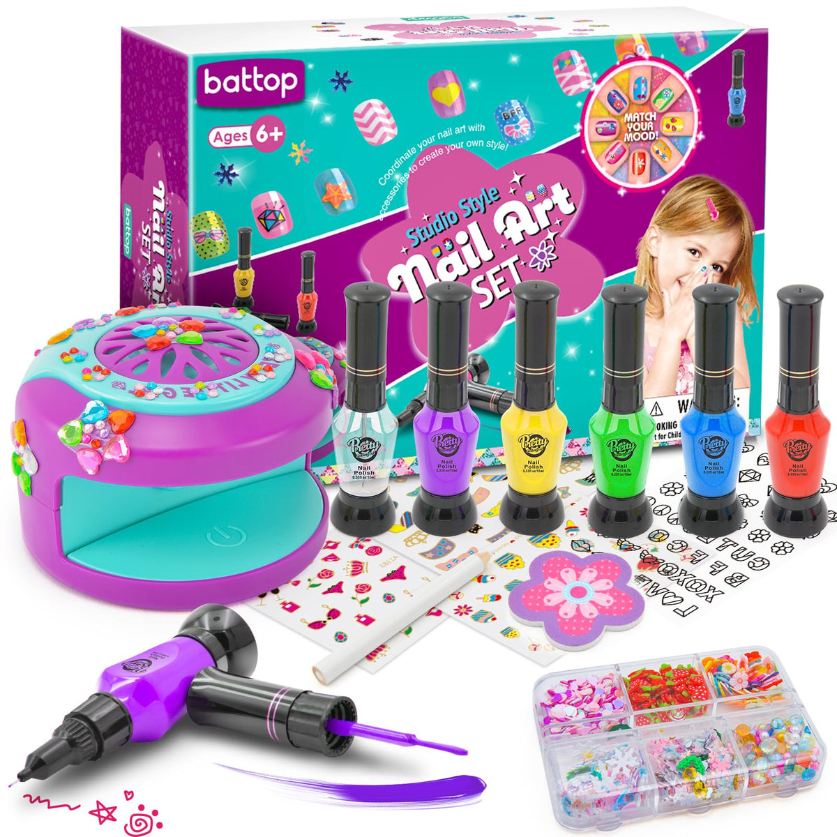 BATTOP girls dress-up gift pack makes a charming present for birthdays and playtime.