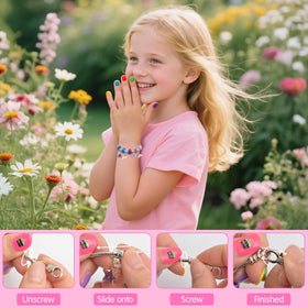 BATTOP charm bracelet included for playful accessory pairing