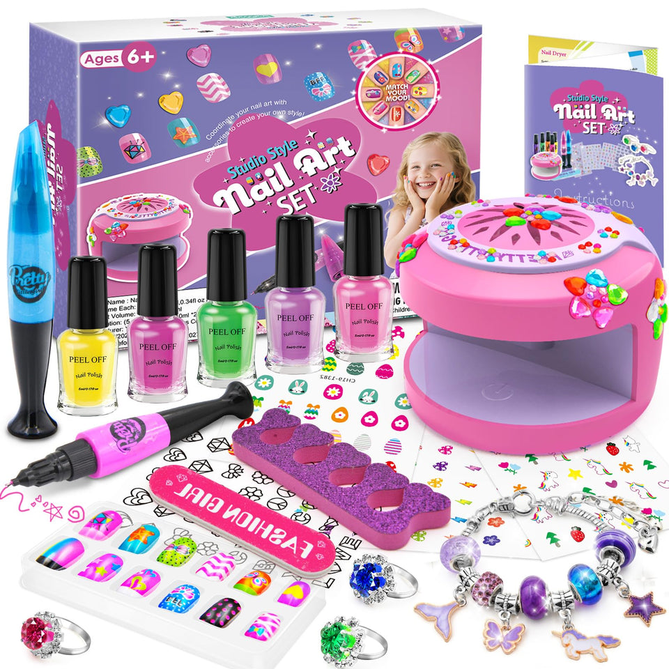 BATTOP Kids nail polish set colors closeup for vibrant, kid-friendly manicures