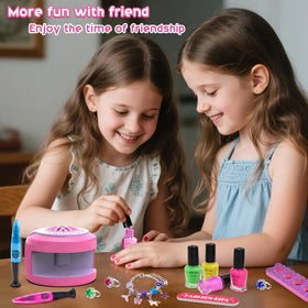 BATTOP nail dryer in action speeding up playtime nails