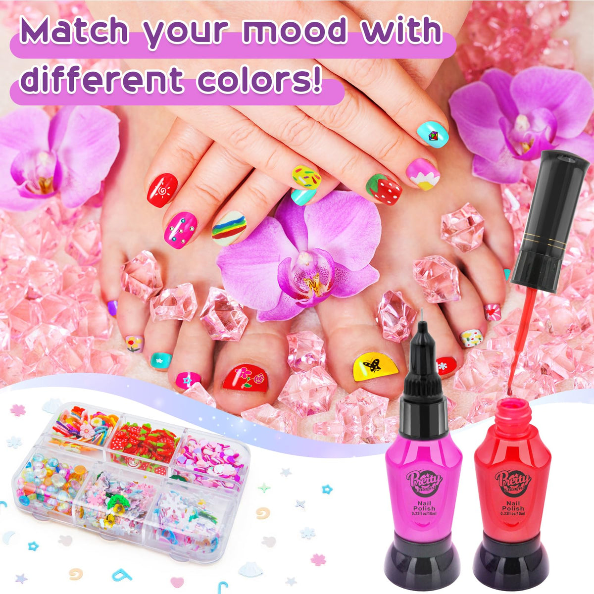 BATTOP nail-stickers-and-top-coat dries and seals designs for long-lasting color.