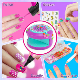 BATTOP Sparkling 3D gem decorations add dazzling accents for playful nail art.