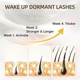 Bausort Lash Serum applicator brush ready for lash-line precision