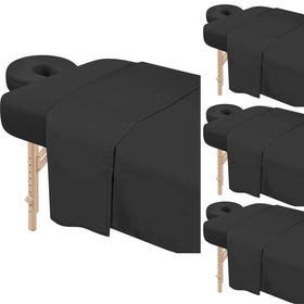 Bavlesfuire premium microfiber sheets on a massage table for smooth, professional setups.