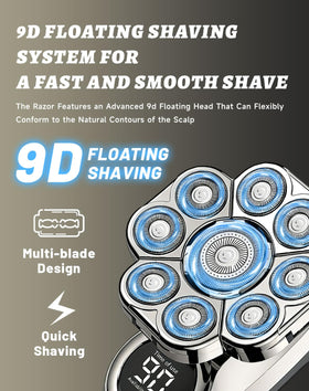 Bawldy shaver showing dual-layer blades for efficient daily grooming.