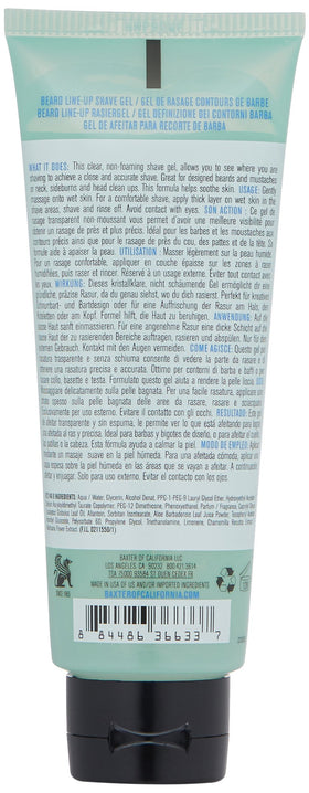 Baxter of California clear gel on skin for neck line control