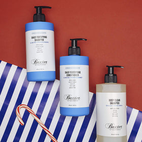 Baxter of California Deep Clean Shampoo after-use-rinse captures clean, manageable hair post-wash