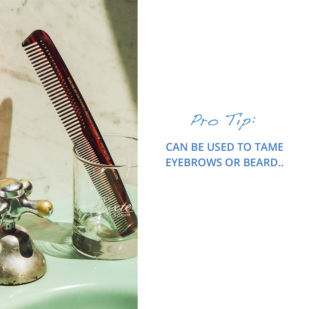 Baxter of California comb handcrafted in Switzerland highlighting meticulous craftsmanship
